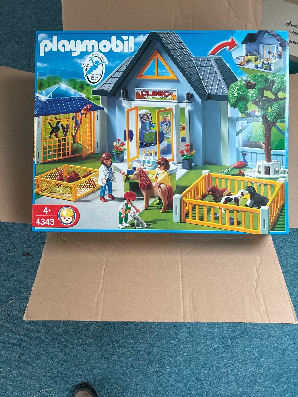 Playmobil Dierenkliniek 4343 - Complete Set, Ophalen of Verzenden, Zo goed als nieuw, Complete set