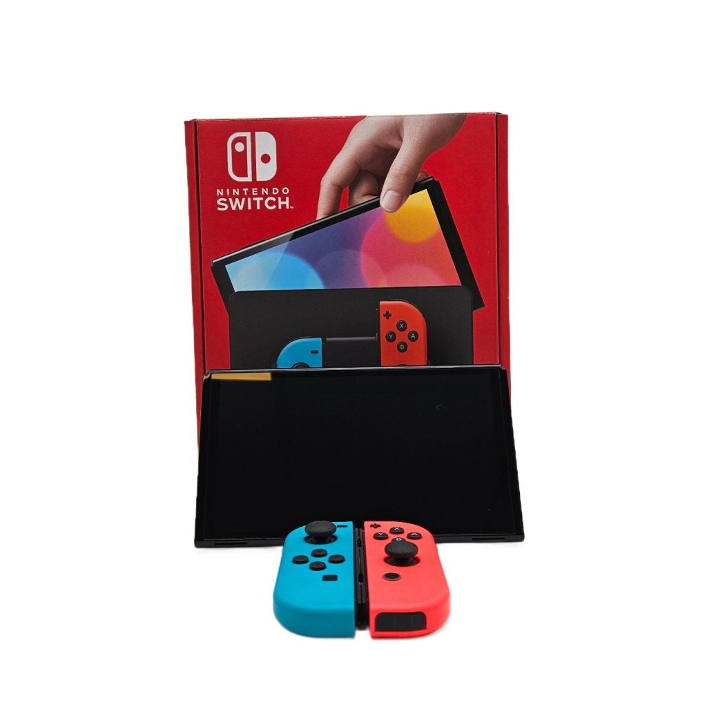 Nintendo Switch OLED Blue/Red Compleet in Zeer Nette Staat, Nintendo, Zo goed als nieuw, Support@nintendo.com, 11-1 Hokotate-cho, Kamitoba, Minami-ku
Kyoto 601-8501
Japan