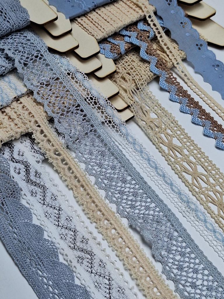 50 m. Brocante katoenen vintage zeer mooi kant en broderie, Ophalen of Verzenden, Nieuw, Kant