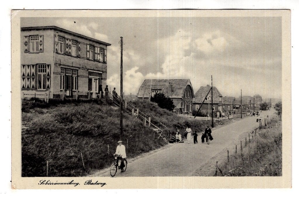 Schiermonnikoog strandweg, Verzenden, 1920 tot 1940, Gelopen, Waddeneilanden