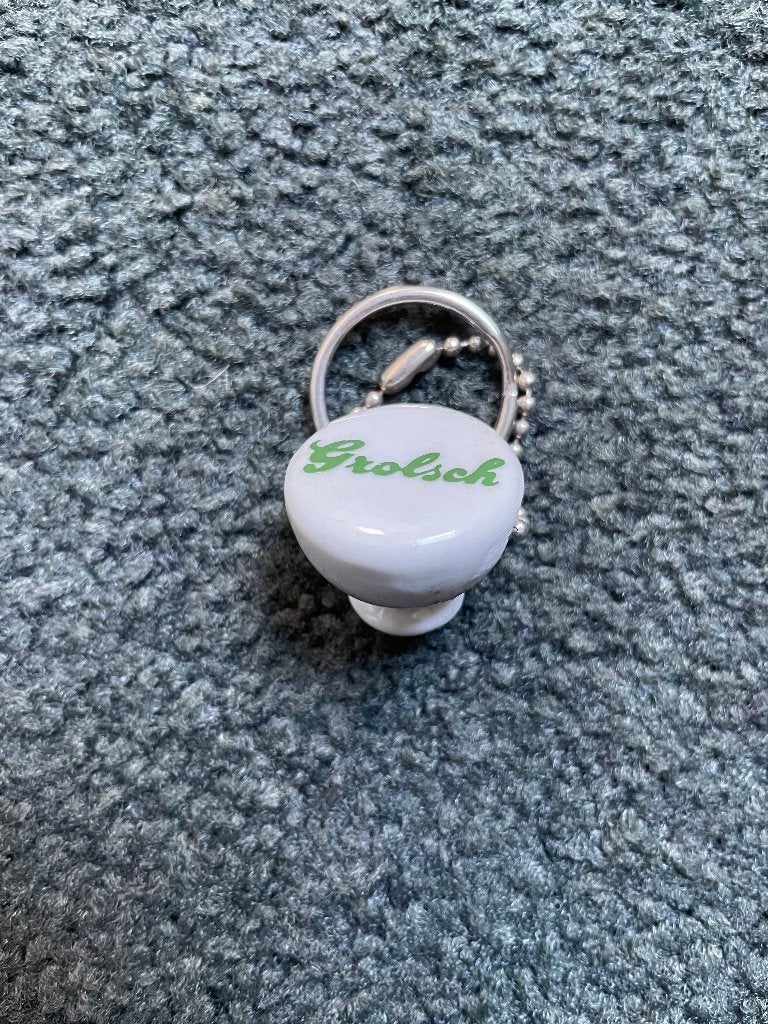 Grolsch sleutelhanger bierdop, Ophalen of Verzenden, Nieuw, Merk