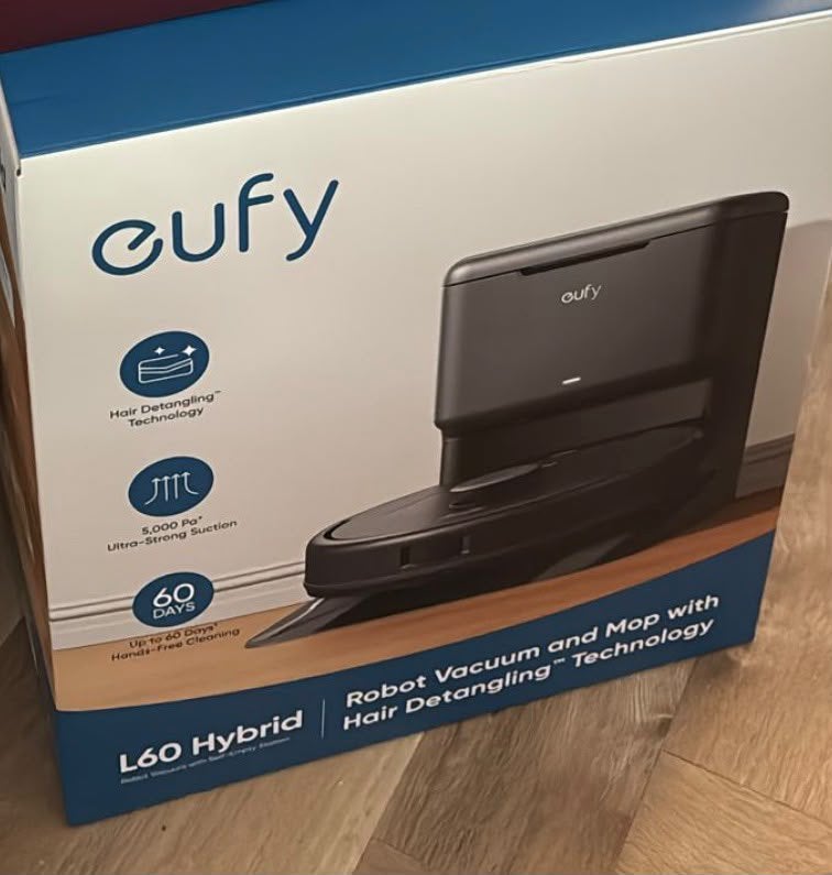 Eufy L60 Hybrid robotstofzuiger + dweil – 1,5 jaar garantie