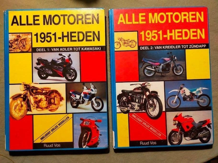Alle motoren 1951-heden. Deel 1 en 2 (ex-bib boeken), Ophalen of Verzenden, Gelezen, Algemeen