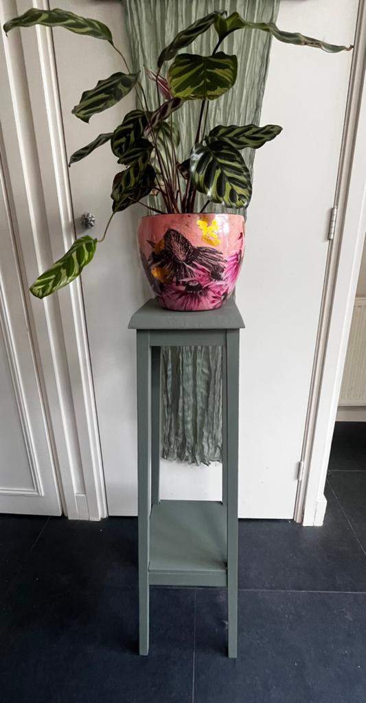 Houten plantentafel, Ophalen, Zo goed als nieuw, Groen, Landelijk