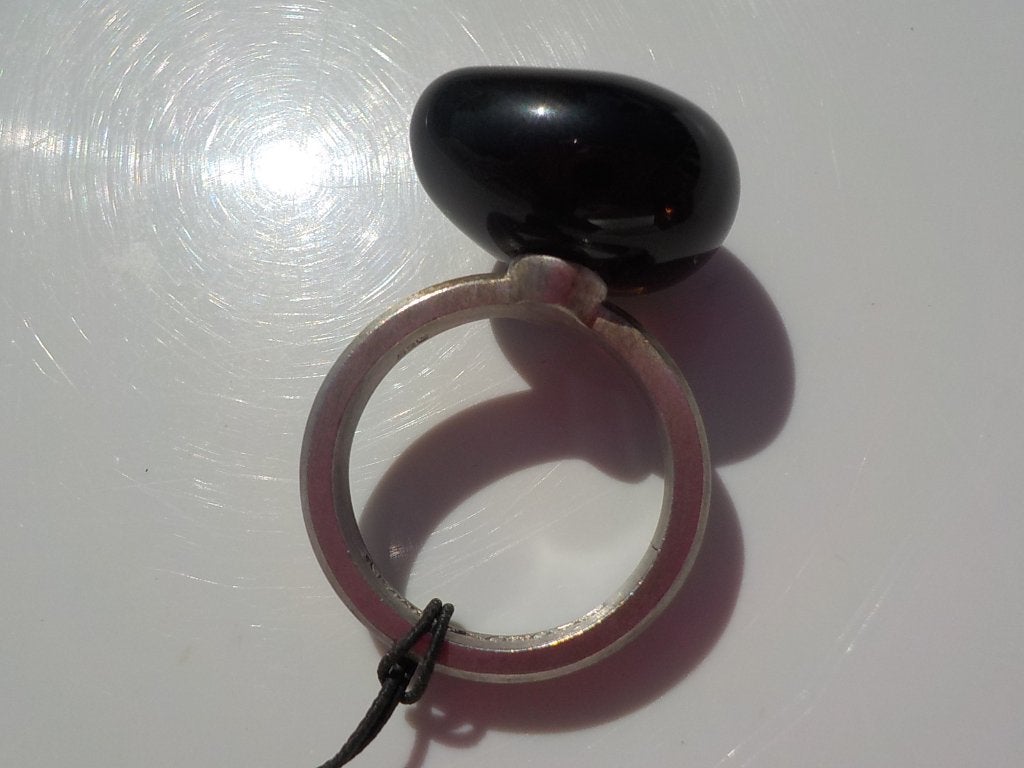 authentieke vintage Emporio Armani ring US maat 7 925 zilver, Nieuw, Ophalen of Verzenden, 17 tot 18, Met edelsteen