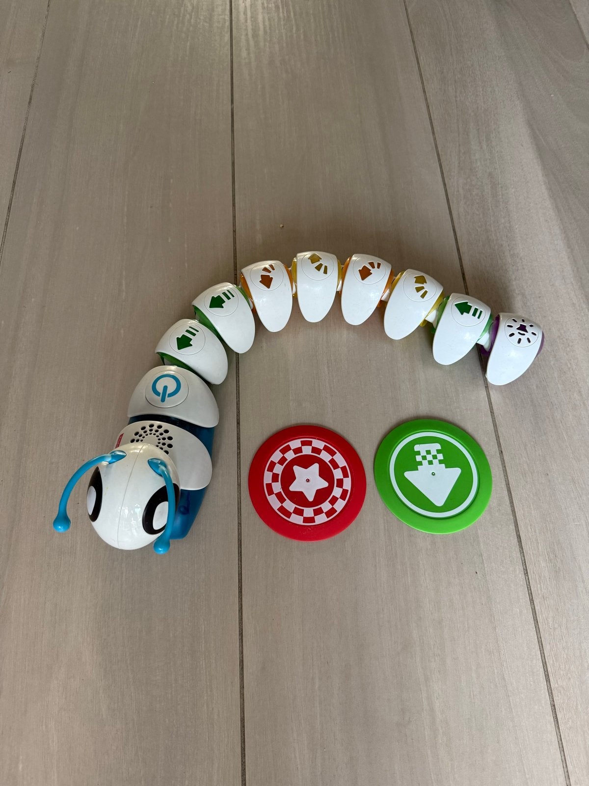Fisher-Price Code-a-Pillar speelgoedrups, Ophalen, Zo goed als nieuw, Overige typen, Met licht