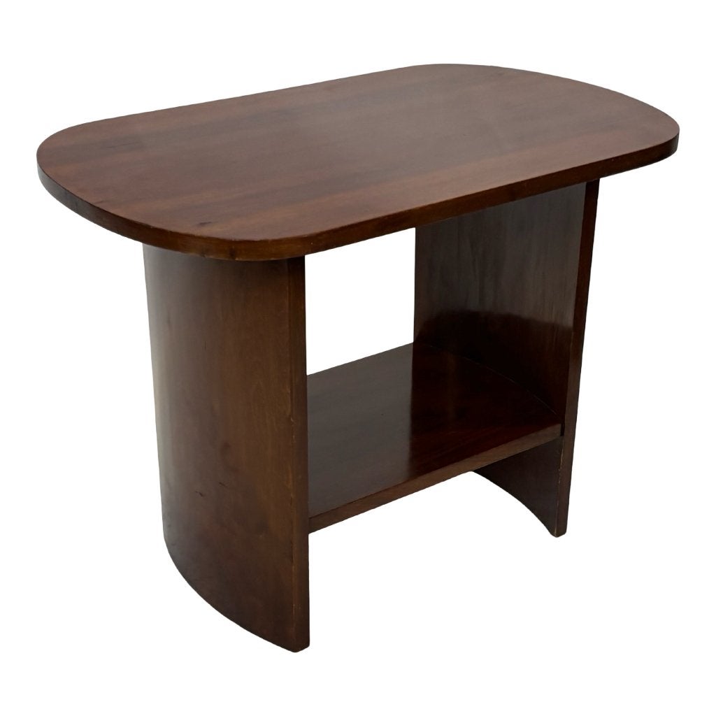 Art Deco Bijzettafel Tafeltje Design glansafwerking, 45 tot 60 cm, Minder dan 55 cm, Gebruikt, Rond