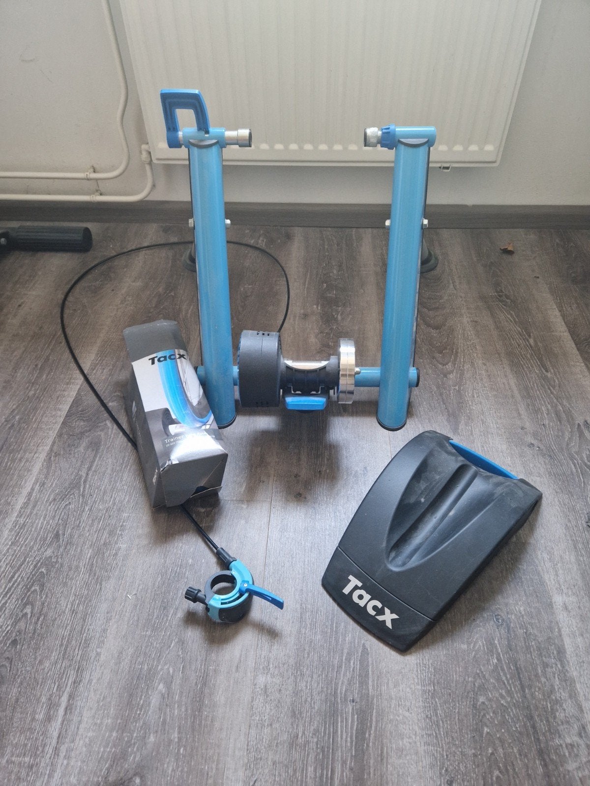 Tacx Trainer Race met band en voorwielsteun, Ophalen, Gebruikt, Overige typen, Staal