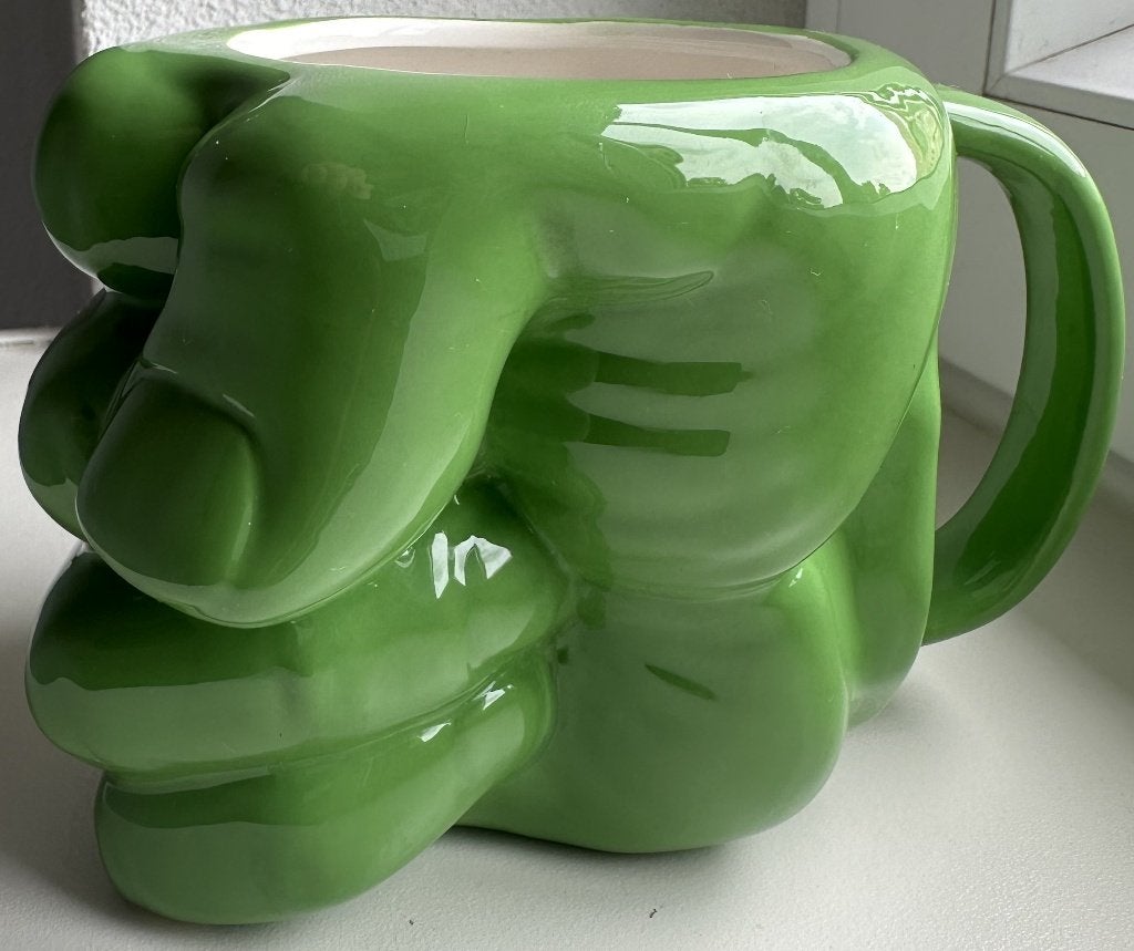 DE HULK - MOK VUIST DE HULK - 10 X 15 CM - MARVEL - NIEUW, Ophalen of Verzenden, Overige figuren, Nieuw, Gebruiksvoorwerp