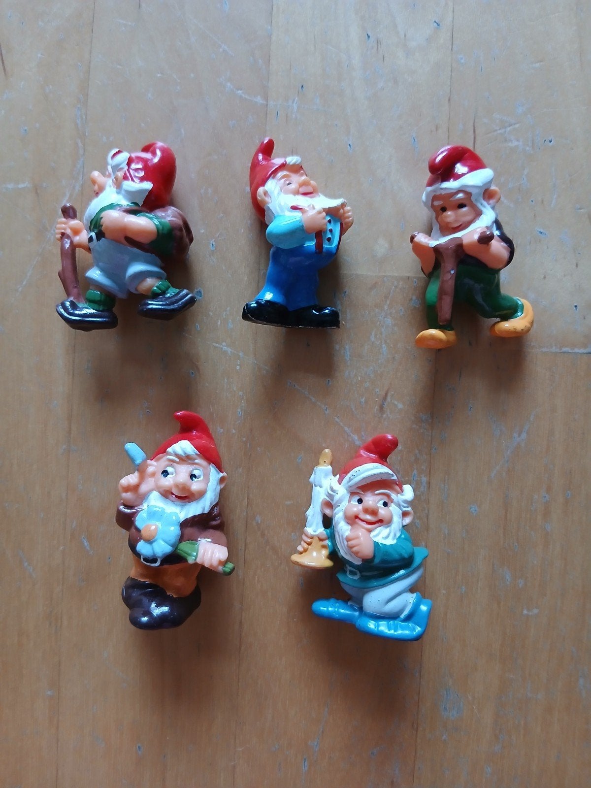 5 Kabouter figuurtjes - Kindersurprise / Ferrero, Ophalen of Verzenden, Zo goed als nieuw, Hardplasticfiguren