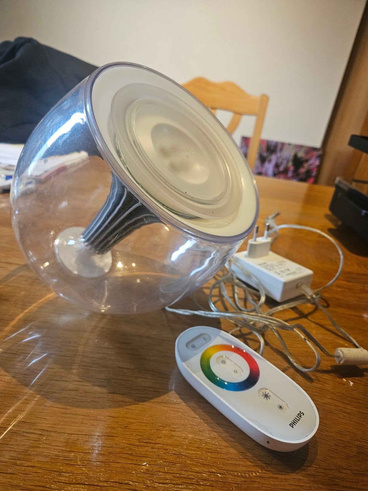 philips livingcolor tafellamp, Ophalen of Verzenden, Zo goed als nieuw, Philips