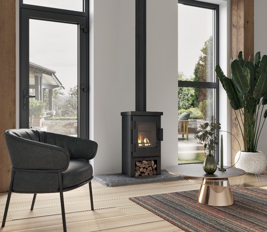 Houtkachel Fjord | Nordic Fire, Huis en Inrichting, Kachels, Ophalen of Verzenden, Vrijstaand, Hout, Nieuw