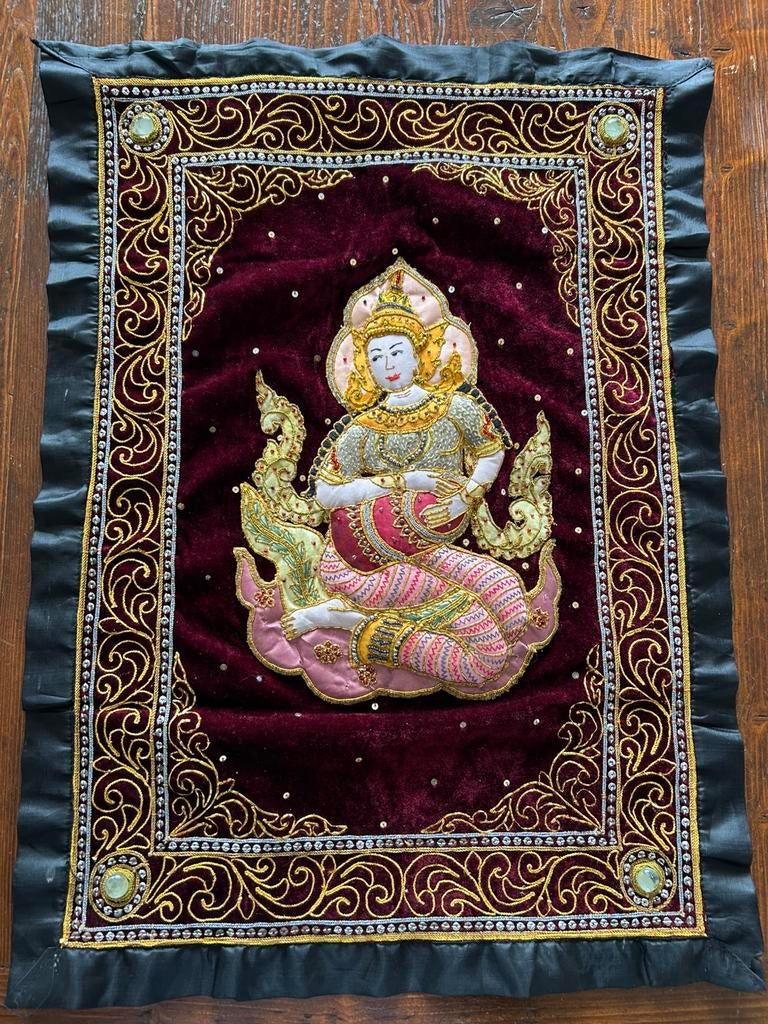 Kleine kleurrijke kalaga, Antiek en Kunst, Ophalen of Verzenden