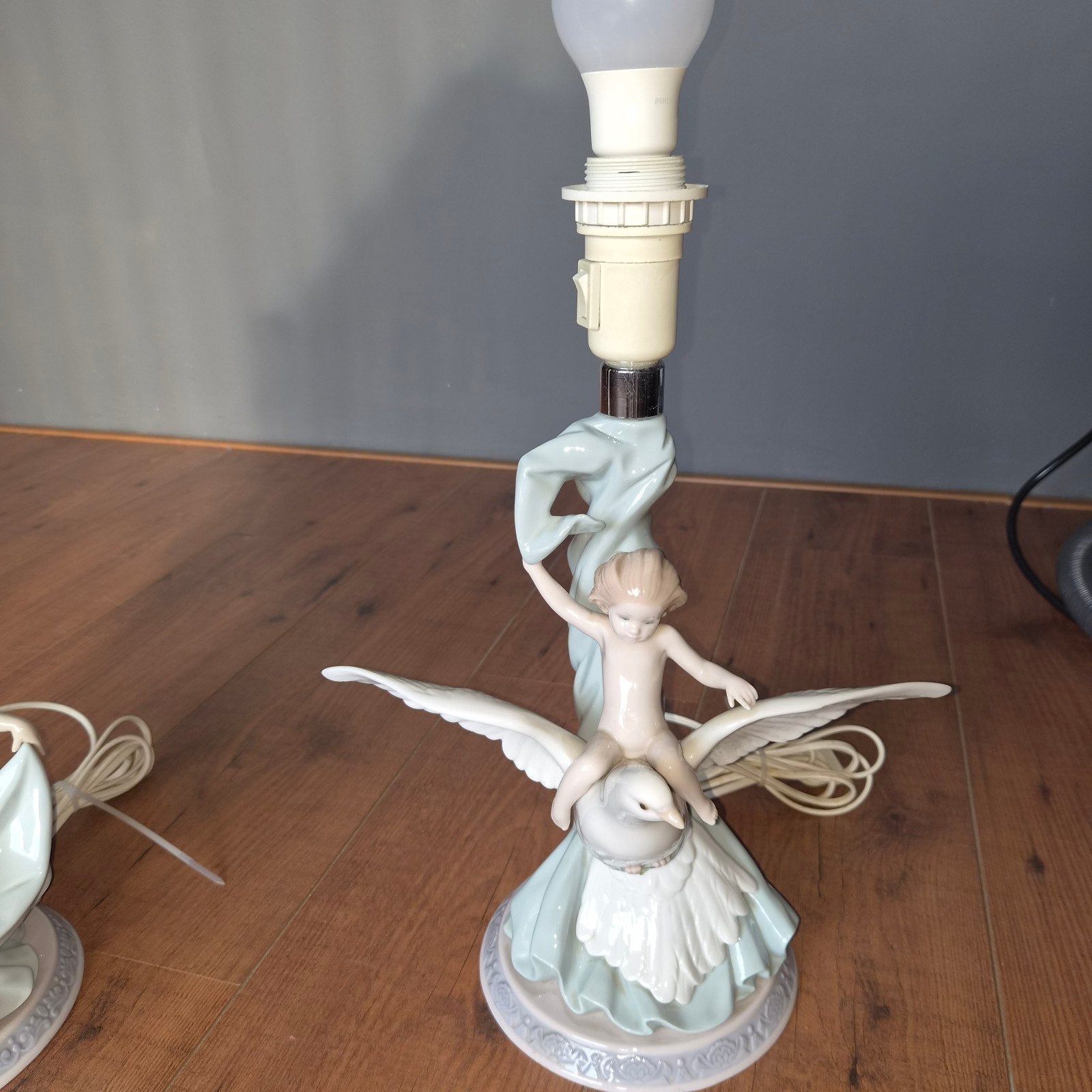 Lladró 6611 "Hemelse Vlucht" Porseleinen Lamp, Antiek en Kunst, Ophalen