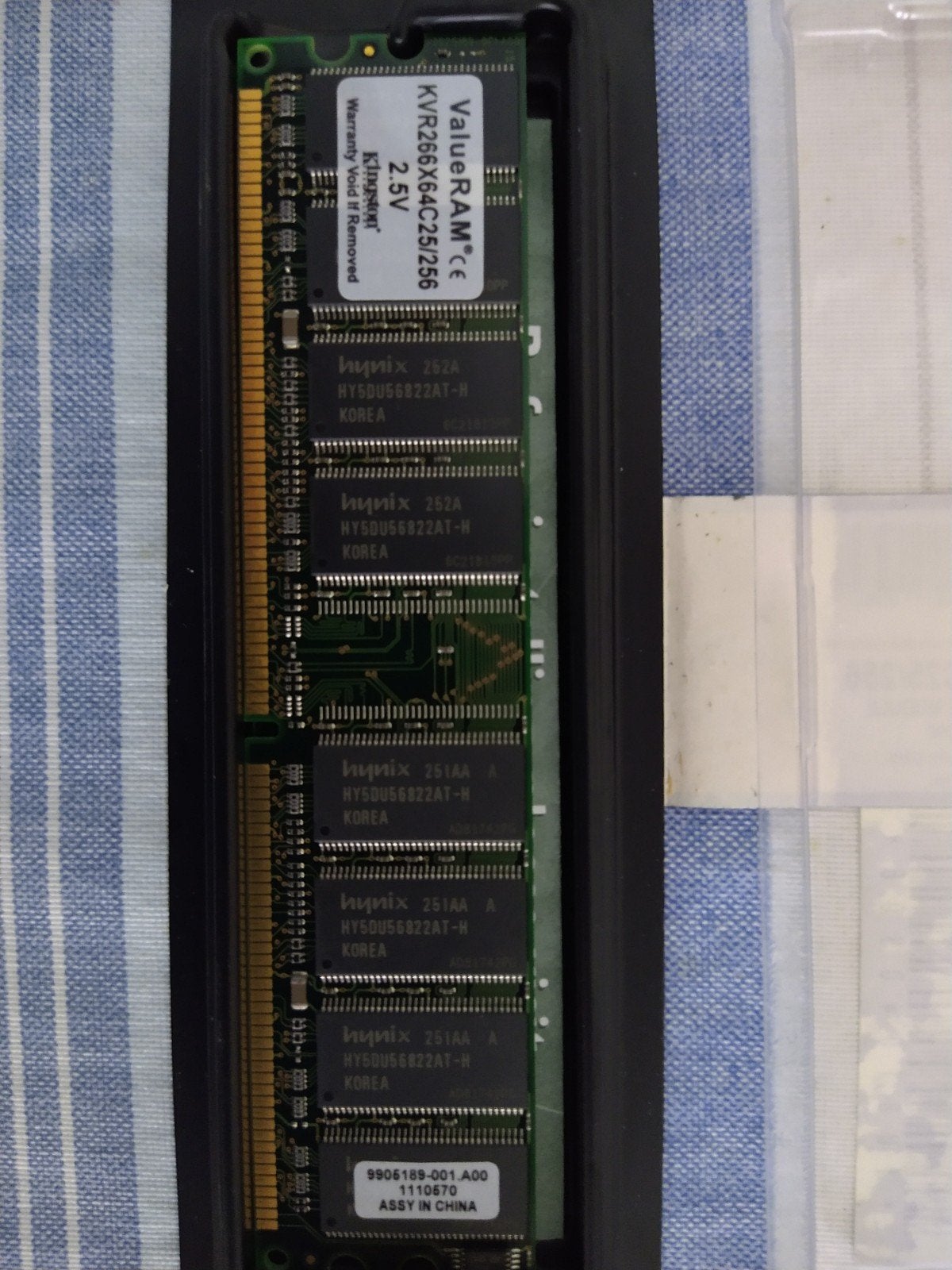 Kingston ValueRAM 256MB DDR PC2100 CL2.5 Geheugenmodule, Computers en Software, 1 GB of minder, Server, Ophalen of Verzenden, DDR