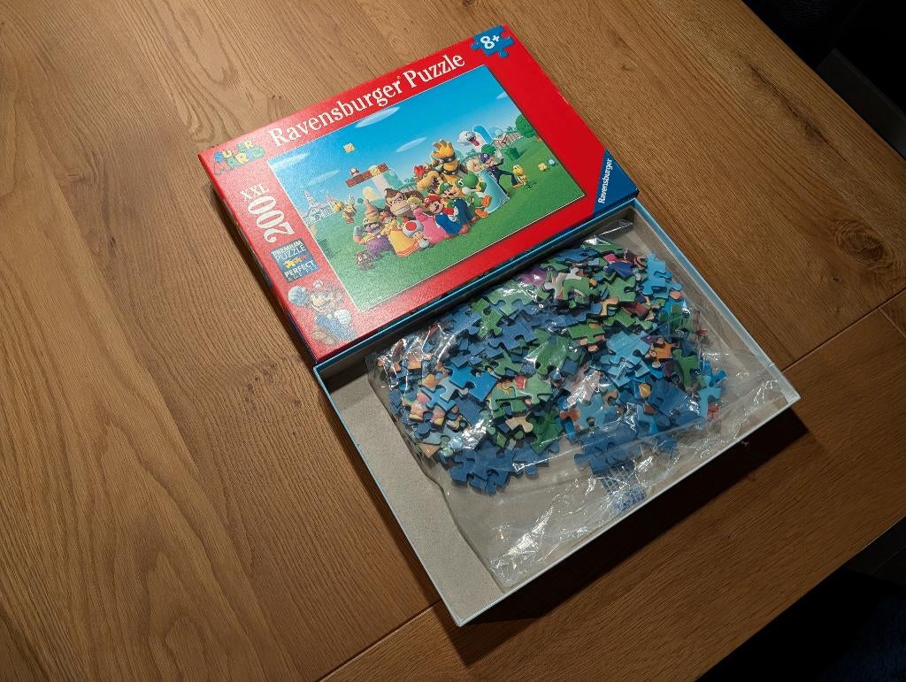 Super Mario Ravensburger Puzzel - 200 Stukjes, Ophalen of Verzenden, Meer dan 50 stukjes, Zo goed als nieuw, 6 jaar of ouder