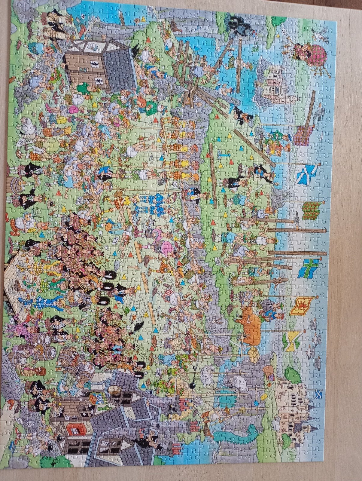 Jan van haasteren 1000 stukjes kopen of ruilen, Hobby en Vrije tijd, Ophalen, 500 t/m 1500 stukjes, Zo goed als nieuw