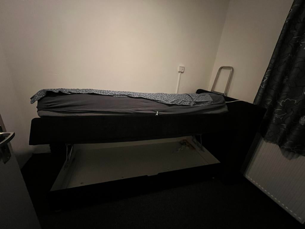 Enke Miodormio opbergbox bed, Ophalen, Gebruikt, Eenpersoons, Zwart