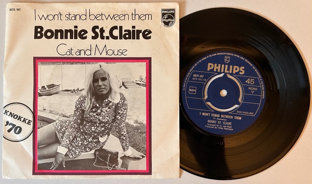 7# BONNY ST.CLAIRE - I won't stand between them ( NMINT ), Ophalen of Verzenden, Zo goed als nieuw, 7 inch, Pop