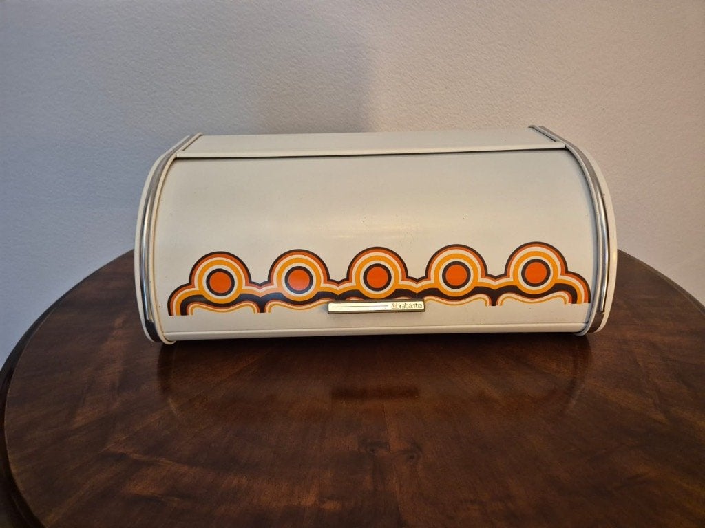 Vintage Brabantia Broodtrommel 'Diana' – Jaren 70 Retro, Verzamelen, Ophalen, Huis en Inrichting