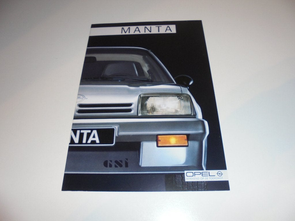 brochure Opel Manta  1987, Boeken, Auto's | Folders en Tijdschriften, Ophalen of Verzenden, Nieuw, Opel