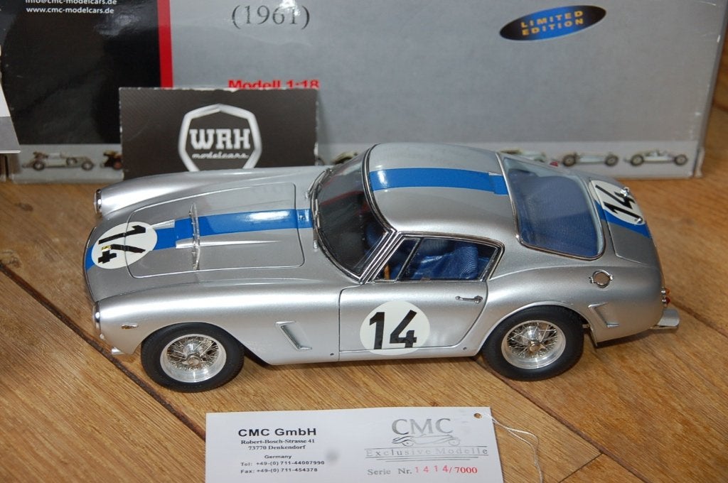1:18 FERRARI 250 GT SWB LEMANS #14 CMC M--079 WRH, Verzenden, Zo goed als nieuw, Auto, Overige merken