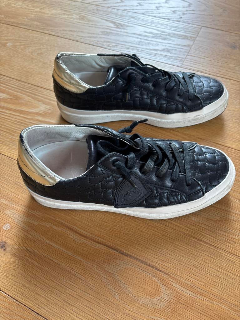 Philippe Model Sneakers Zwart Goud Maat 38, Ophalen, Gedragen, Zwart, Sneakers of Gympen