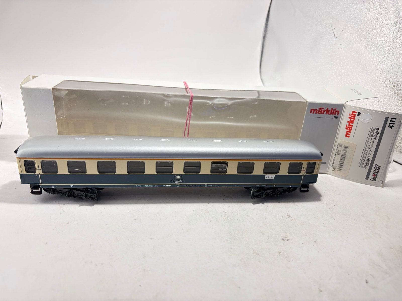 Märklin H0 4111 DB Intercity Coupérijtuig 1e Klasse, B, Wisselstroom, A, Marklin