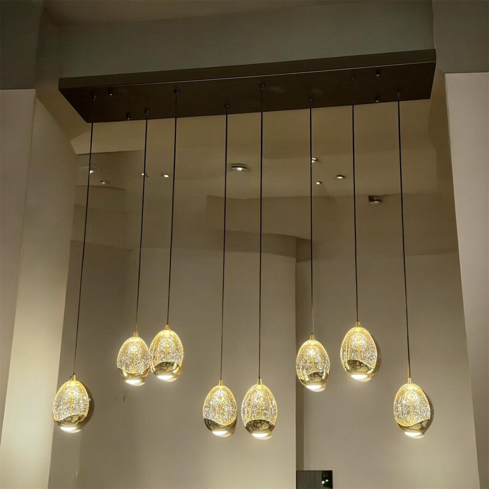 Golden egg 8licht laatste nu 395€!!!!, Ophalen of Verzenden, Nieuw, Glas, Overige fittingen