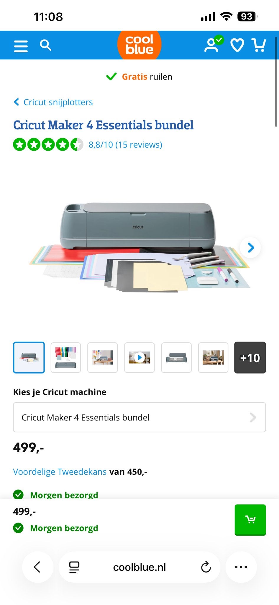 Cricut Maker 4 Essentials bundel nieuw, Geschikt voor snijden, Overige thema's, Nieuw, Cricut