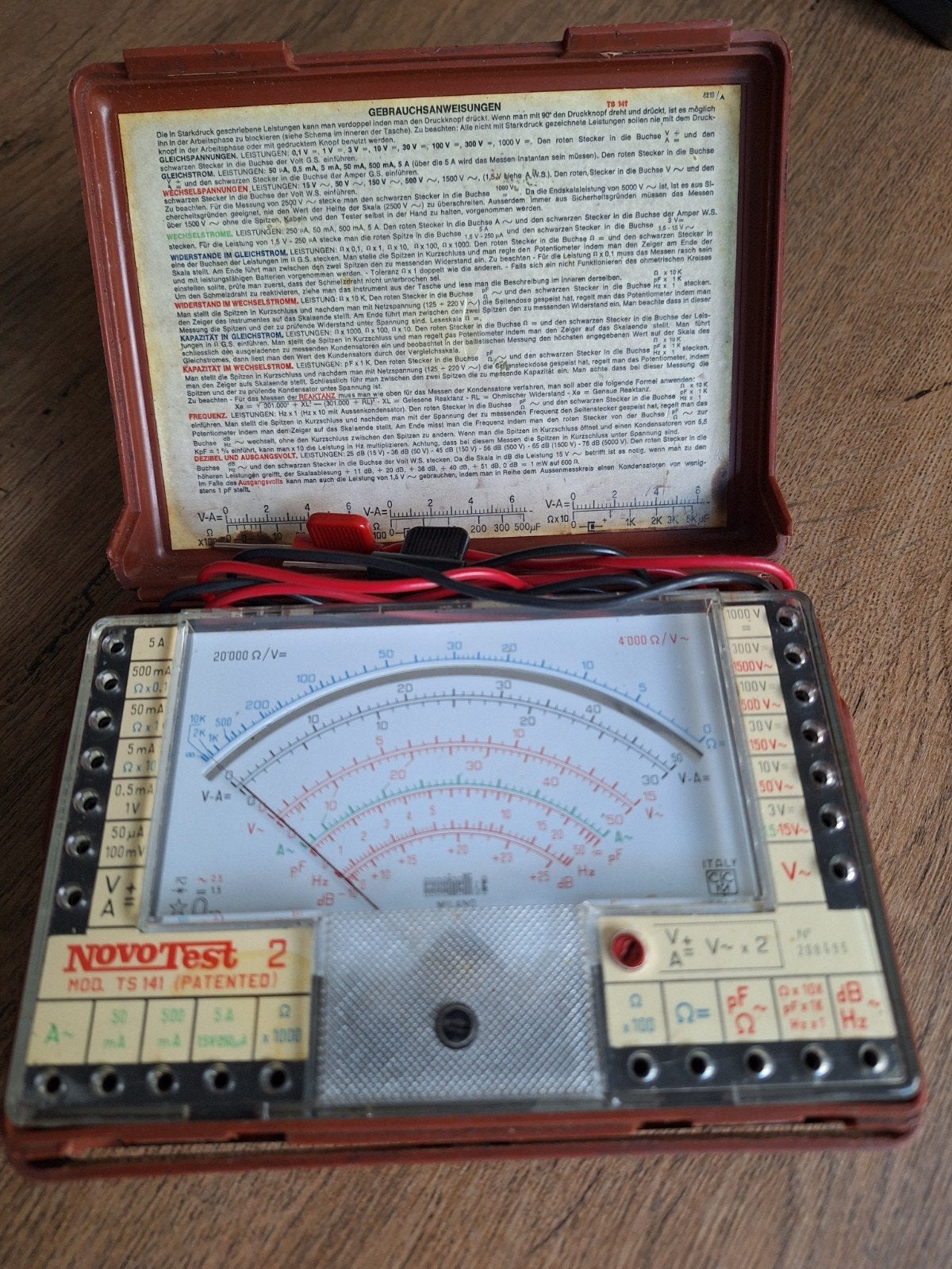 Vintage NOVO Test 2 Multimeter - Elektriciteitsmeter, Ophalen