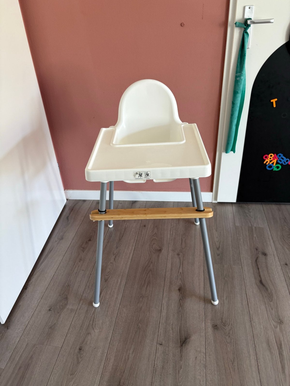 Ikea Antilop kinderstoel met eetblad en voetenplankje, Ophalen, Gebruikt, Overige typen, Afneembaar eetblad