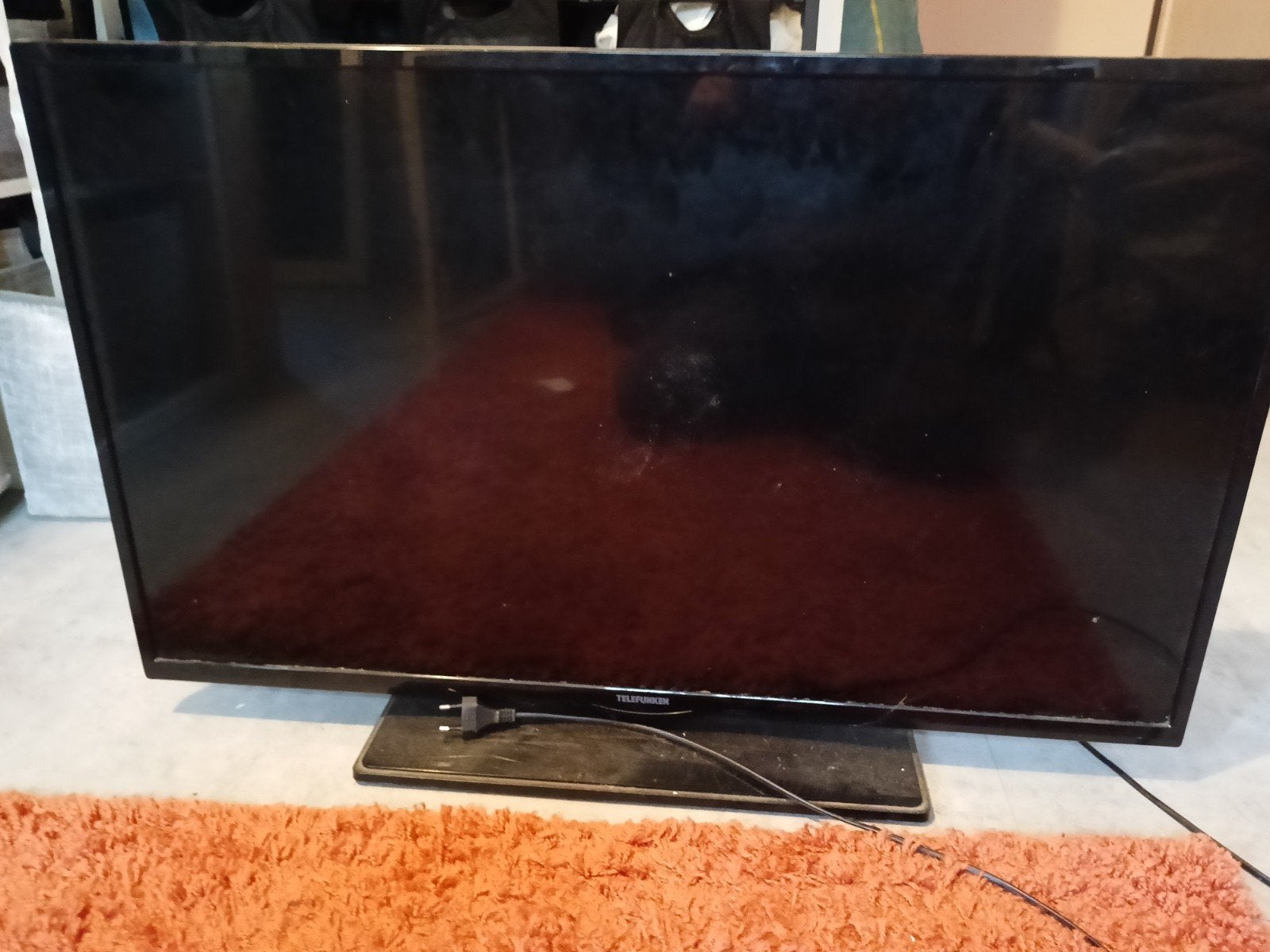 Telefunken TV - 88 cm breed, 52 cm hoog, Gebruikt, 50 Hz, 80 tot 100 cm, Ophalen