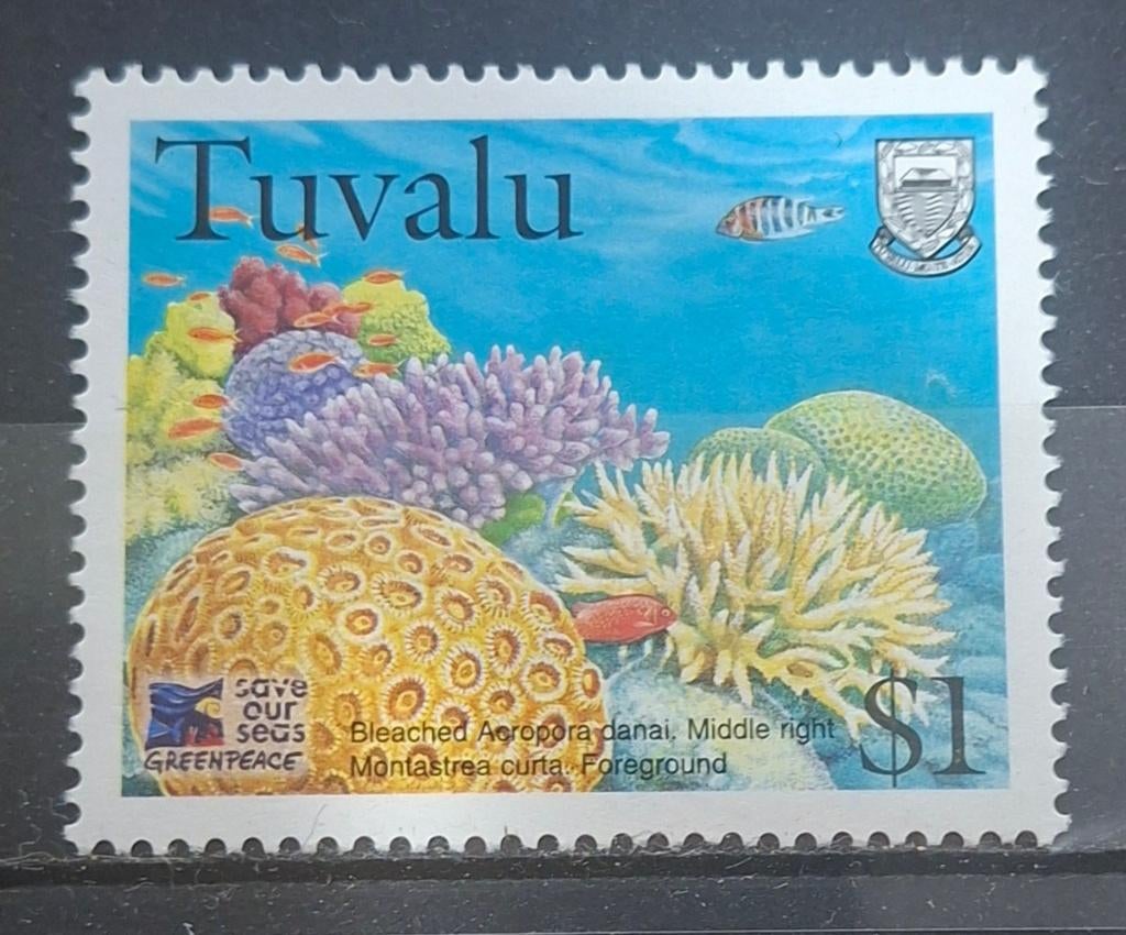 Tuvalu Koralen Postzegel Postfris (B2-P4), Ophalen of Verzenden, Postfris