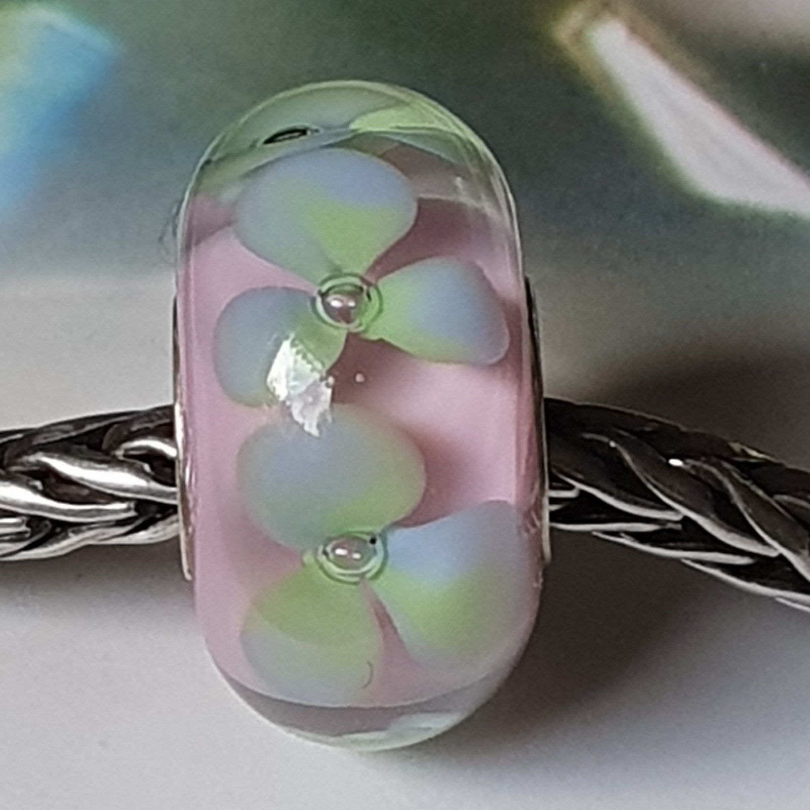 prachtige Patel Bloem Van Trollbeads.  Elfbeads, Sieraden, Tassen en Uiterlijk, Glas of Kristal, Nieuw, Ophalen of Verzenden, Trollbeads