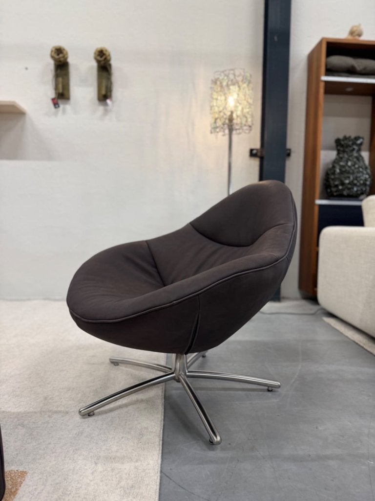 Nieuw Label van den Berg Hidde Soft Fauteuil bruin leer, Nieuw, Ophalen of Verzenden, Label, 75 tot 100 cm
