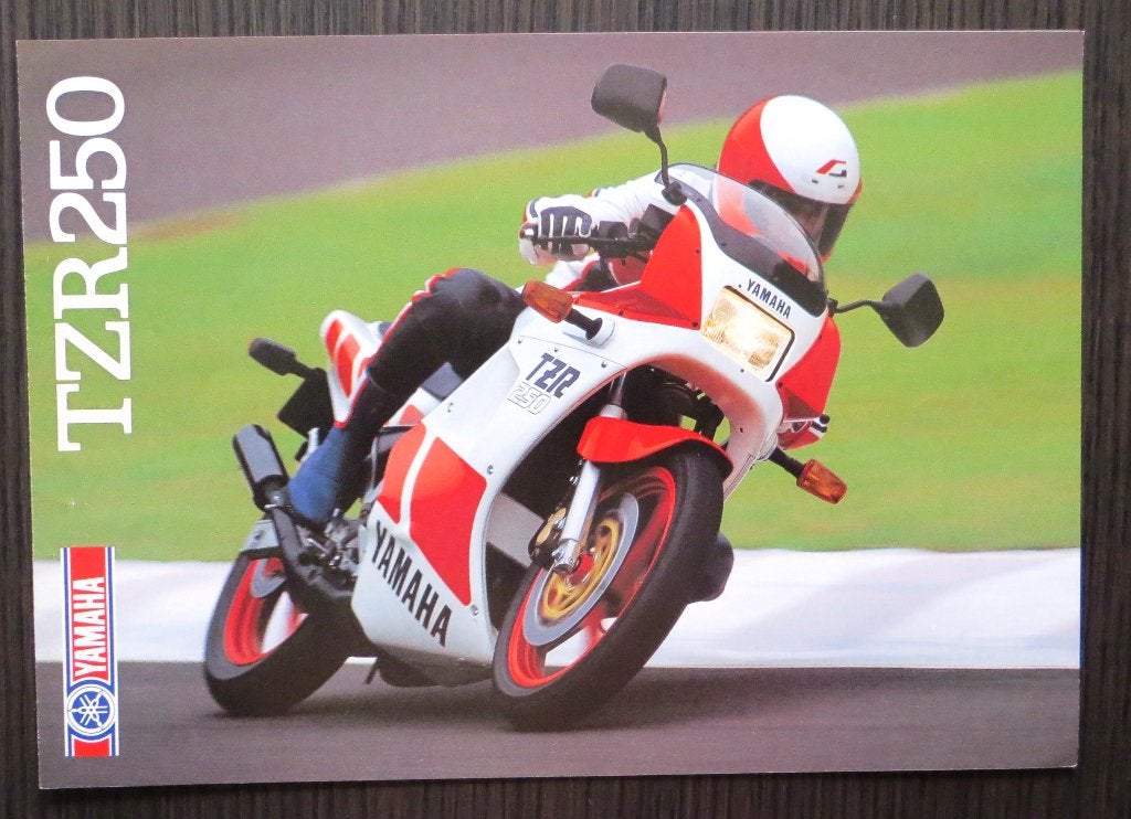 Folder Yamaha TZR 250  - 1987 - 4 blz (Engels), Motoren, Verzenden, Yamaha