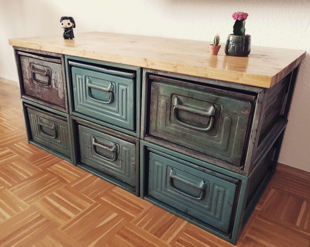Modulaire Ladekasten TV-kast Dressoir Opbergkast Meubel SALE, Nieuw, Ophalen of Verzenden, Minder dan 100 cm, Metaal