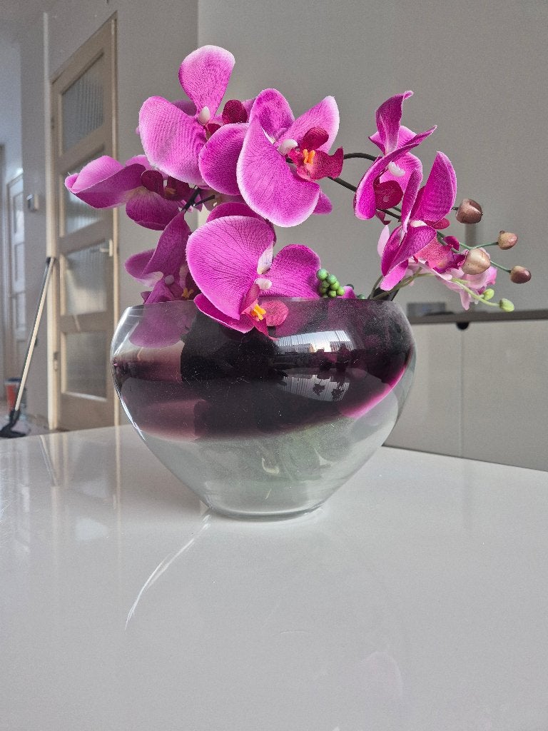 Diverse orchideeën, Binnen, Roze, Kunstbloem, Rondom opgemaakt