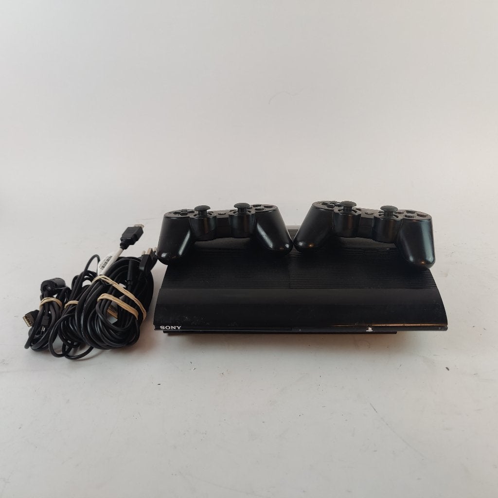 Playstation 3 ultra slim 80Gb + 2 controllers (drift), 1 speler, Ophalen of Verzenden, X, Vanaf 3 jaar