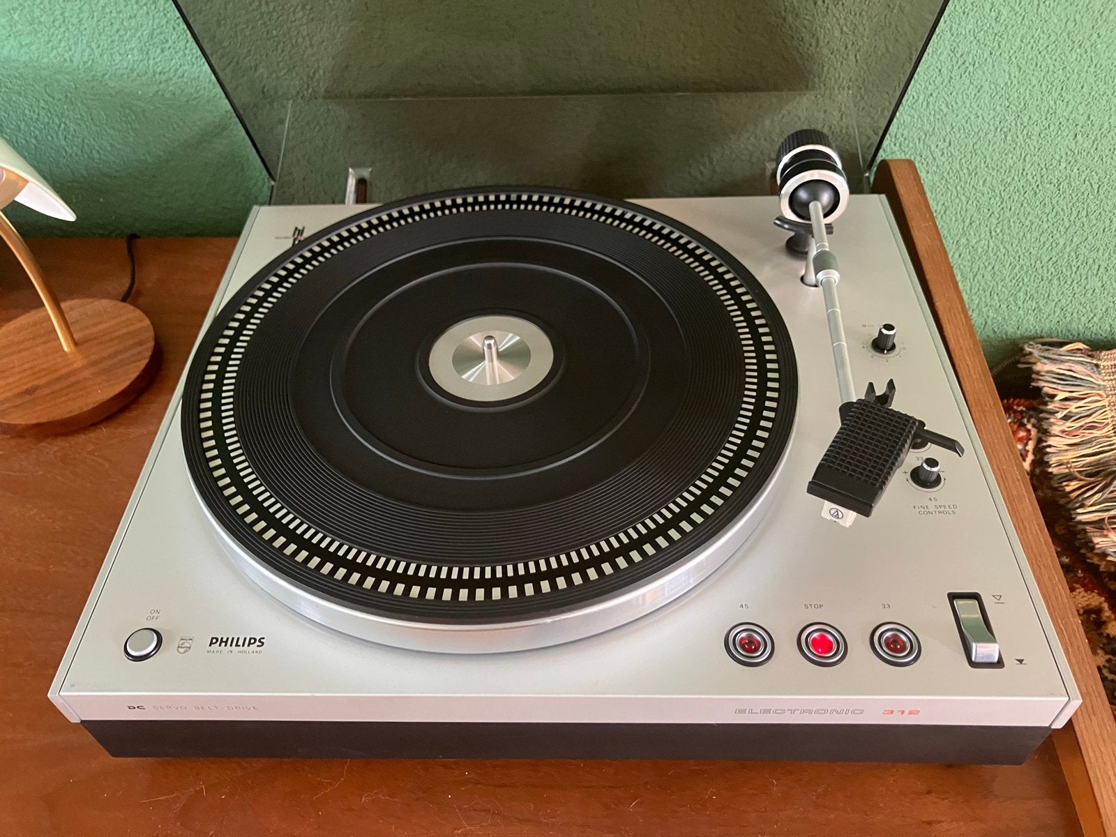 Philips Electronic 312 Platenspeler - Vintage Hifi, Audio, Tv en Foto, Platenspelers, Ophalen, Gebruikt, Platenspeler, Philips