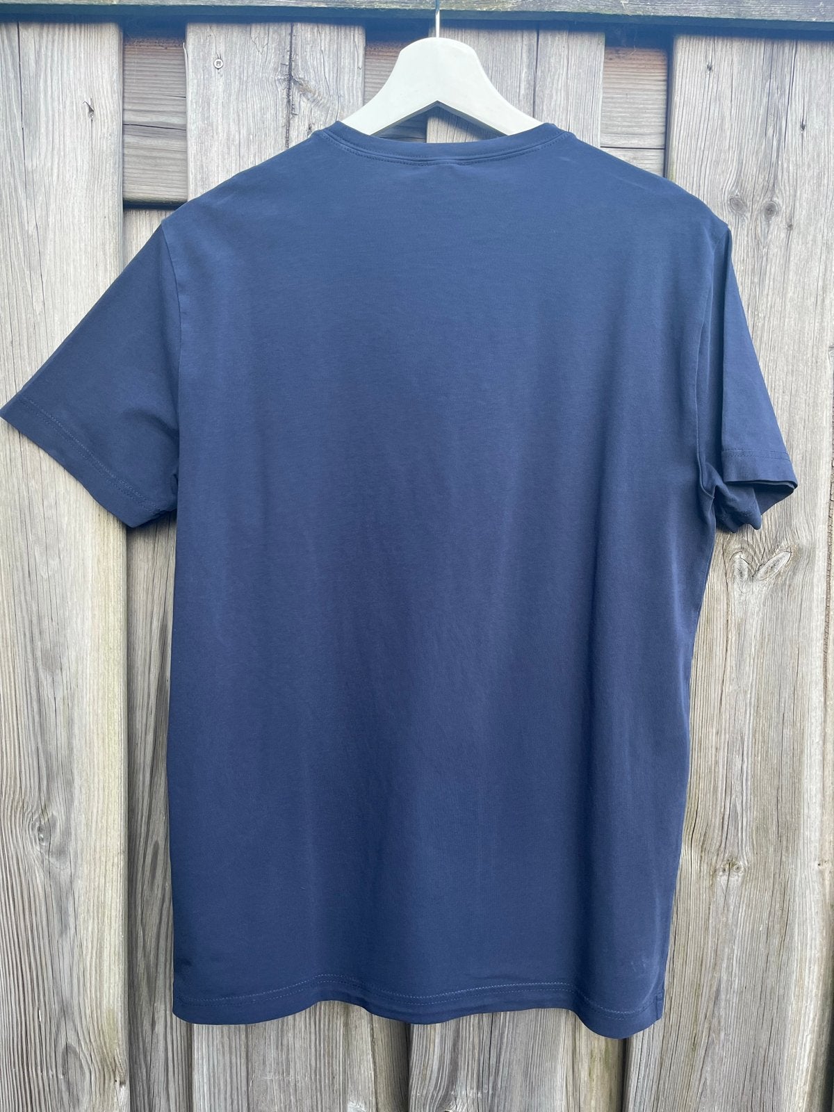 EA7 Emporio Armani T-shirt - Donkerblauw, Ophalen of Verzenden, Gedragen, Maat 46 (S) of kleiner, Blauw
