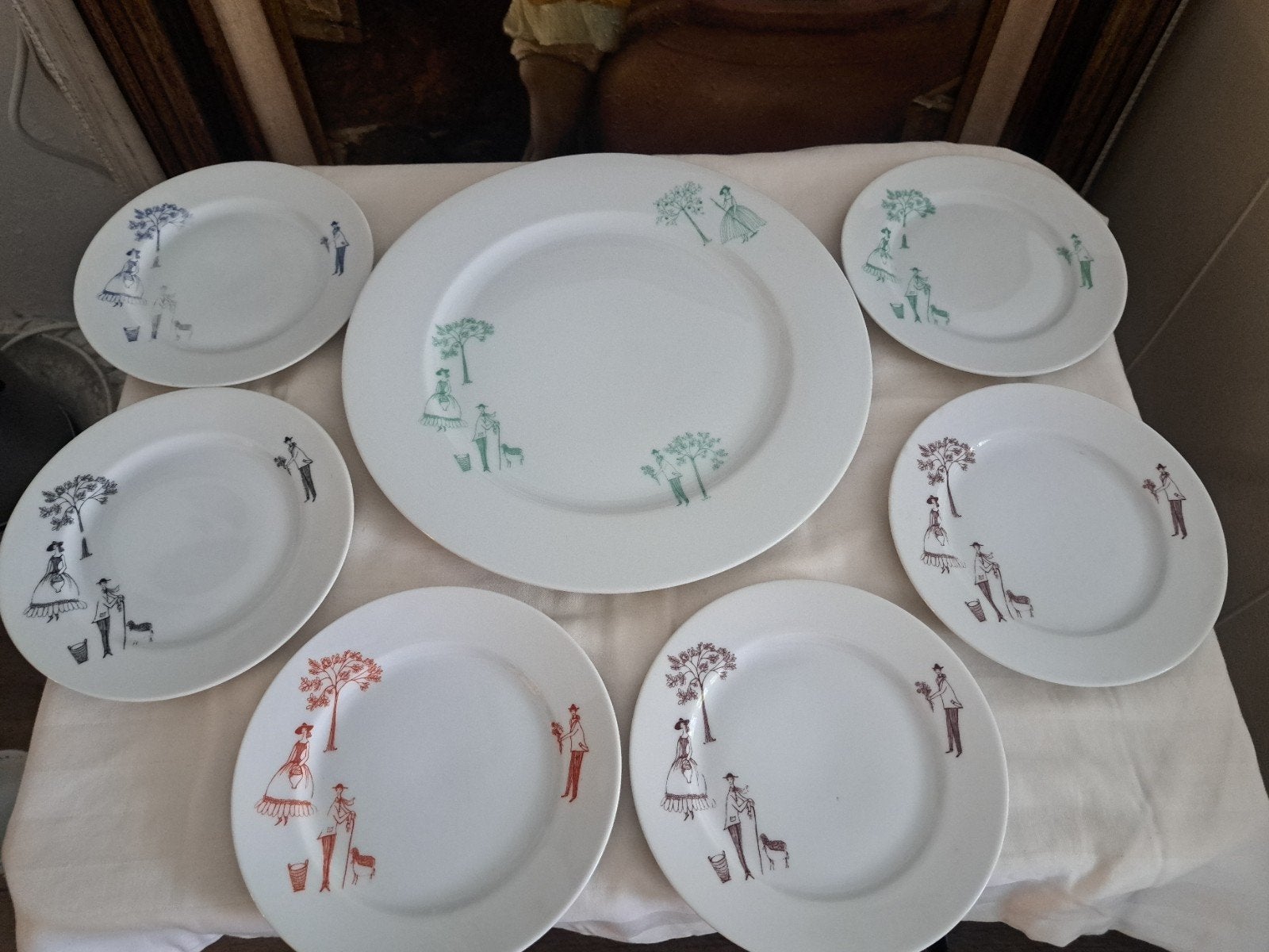 gebakset servies hutschenreuther LHS Bavaria Germany, Ophalen of Verzenden