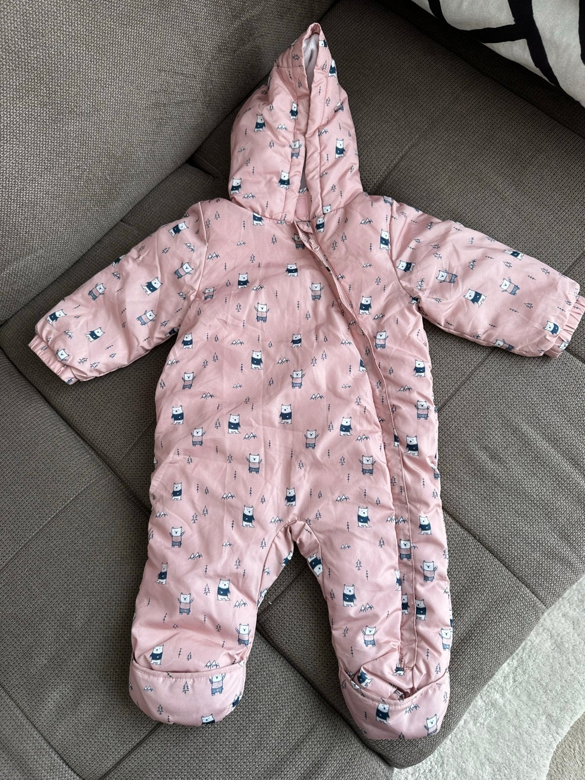 Fox & Bunny by Sinsay baby snowsuit – size 68 – pink, Kinderen en Baby's, Ophalen of Verzenden, Zo goed als nieuw, Meisje