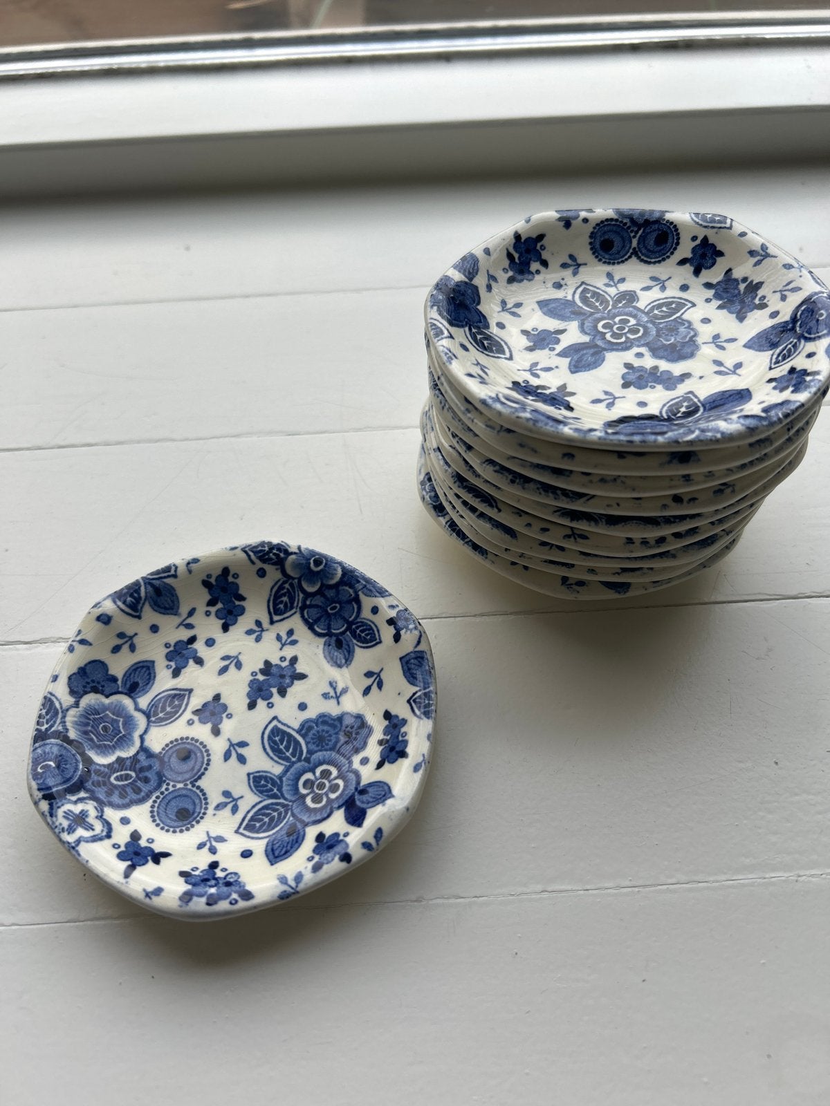 Set van 10 Beatrix Maastricht Holland schoteltjes, Ophalen