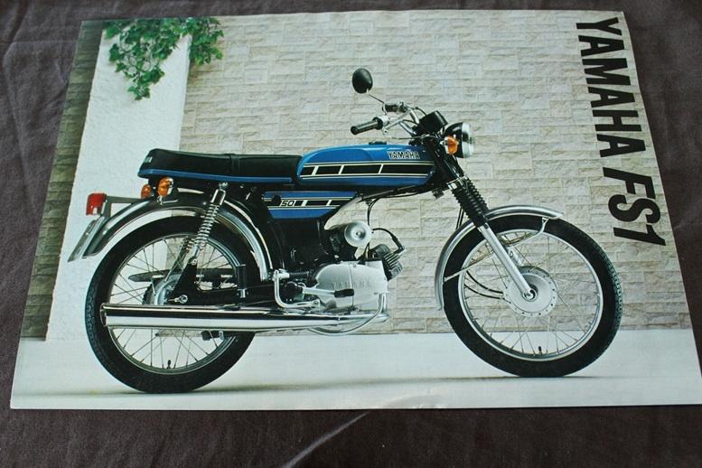 Yamaha FS1 bromfiets verkoop folder, Ophalen of Verzenden, Zo goed als nieuw