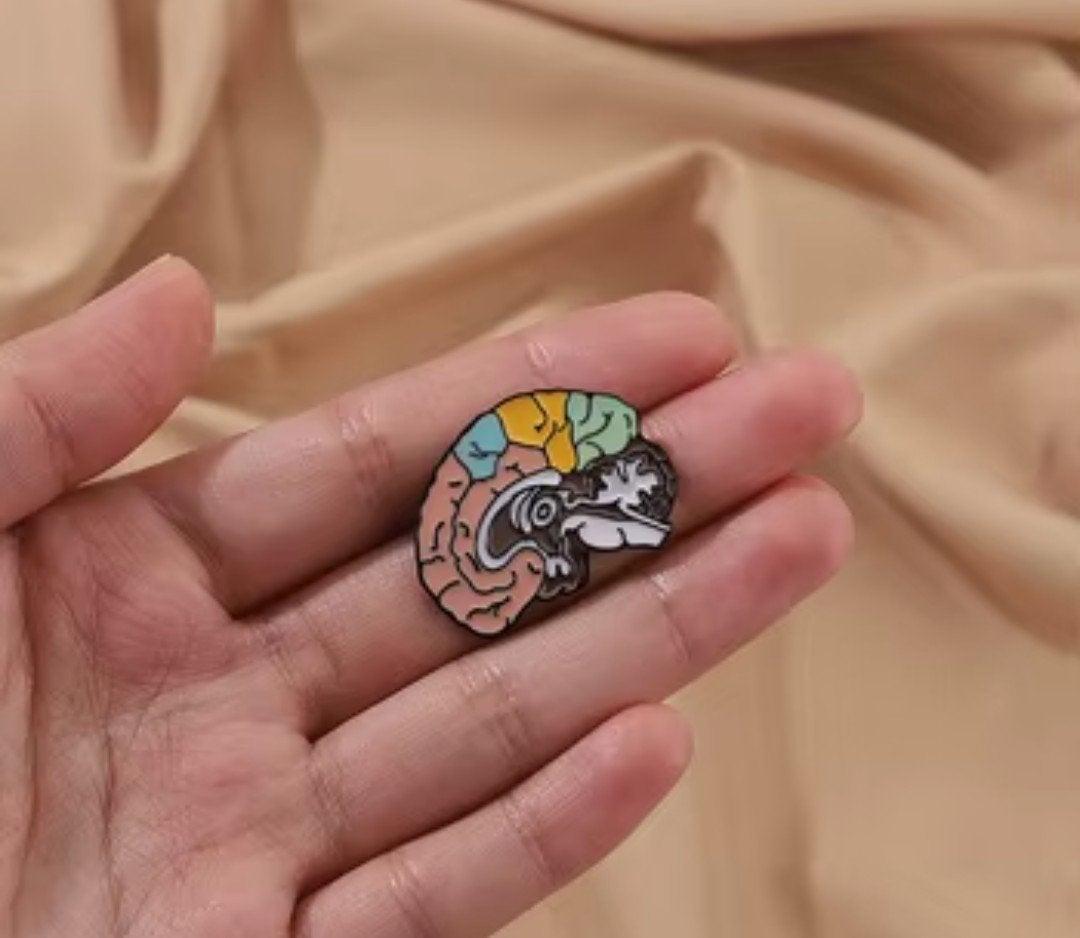 Unieke Medische Broche – Anatomisch Brein – Nieuw – €9,99, Sieraden, Tassen en Uiterlijk, Broches, Ophalen of Verzenden, Nieuw