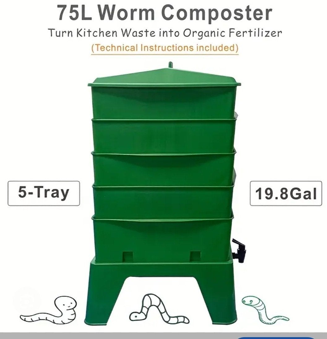Wormenhotel Wormenbak voor Compostbak alles er op aan
Alles, Ophalen of Verzenden, Compostbak