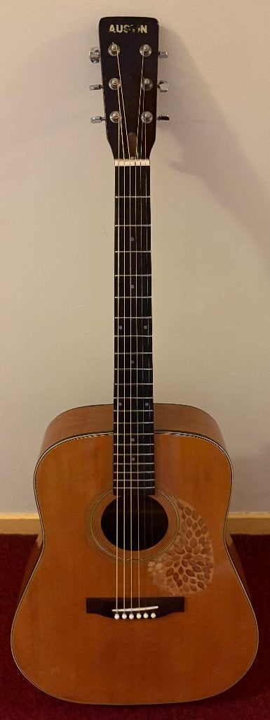 Vintage akoestische gitaar Austin AU506 Made in Korea, Ophalen of Verzenden, Gebruikt, Akoestische gitaar