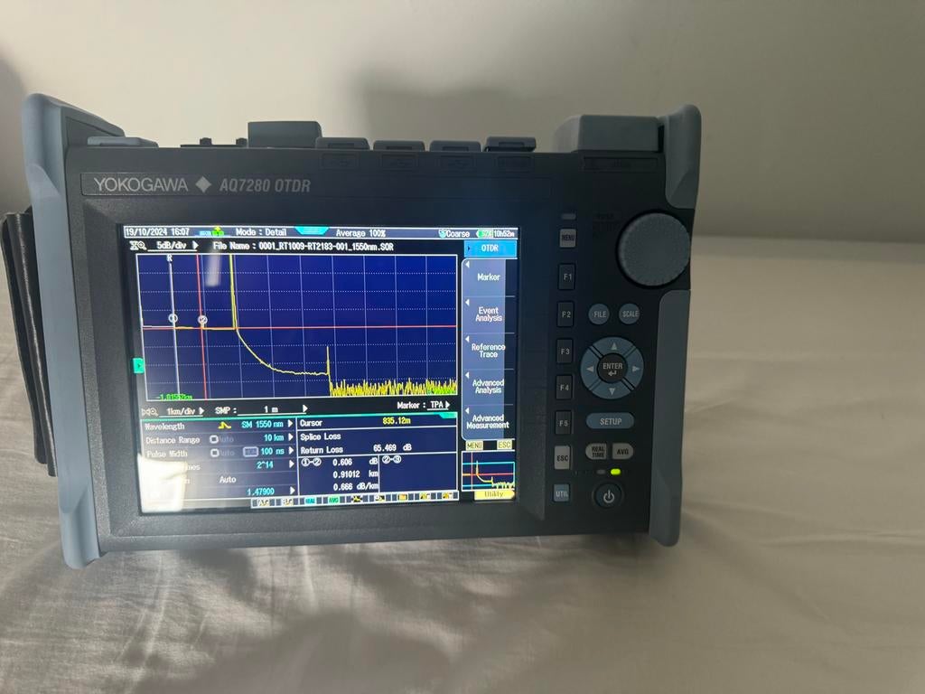 Yokogawa AQ7283A OTDR Glasvezel Meetinstrument, Doe-het-zelf en Verbouw, Meetapparatuur, Zo goed als nieuw, Ophalen
